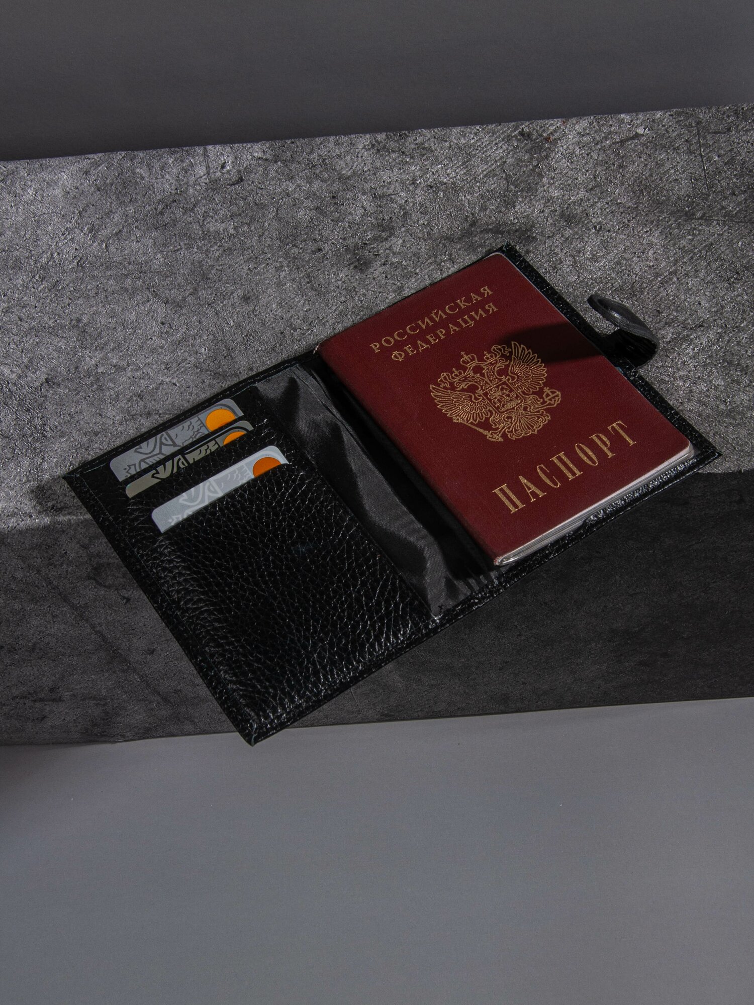 WEYAL / Обложка на паспорт / Обложка для паспорта из натуральной кожи / чехол для паспорта с гербом