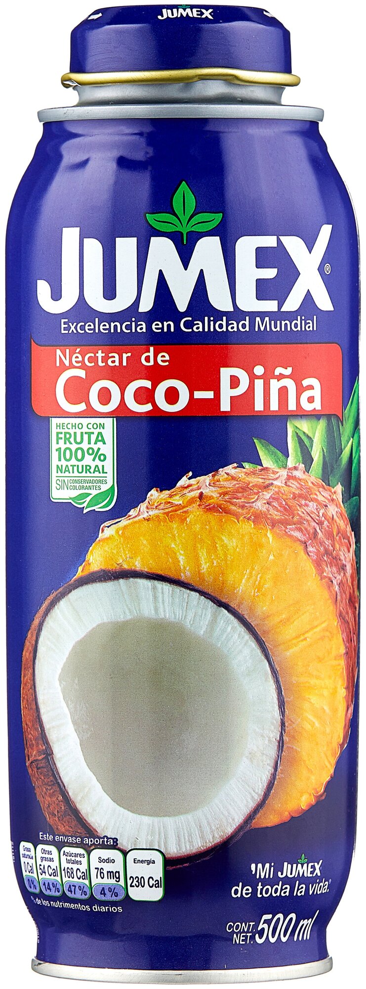 Jumex 473 мл. Кокосово-ананасовый нектар (Jumex Nectar de Coco-Pina) ал/б - фотография № 1