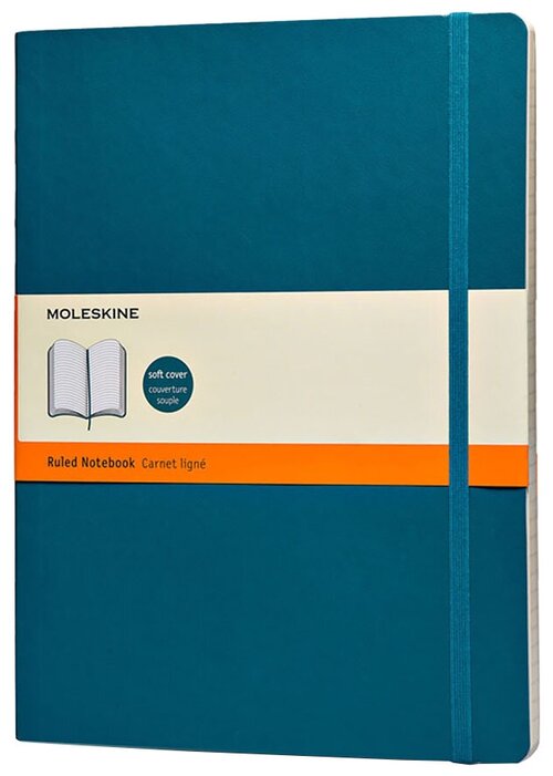 Блокнот Moleskine Classic Soft 190x250, 96 листов 431005QP623B20, синий