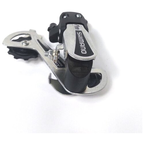 фото Переключатель скоростей задний shimano tourney, rd-ty21-b gs, 6 скоростей, средняя лапка, под болт, серебристый