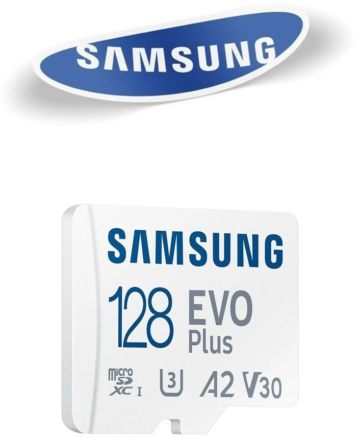 Карта памяти Samsung microSDXC 256GB EVO PLUS microSDXC Class 10 UHS-I, U3 + SD адаптер MB-MC256KA/KR - фото №3
