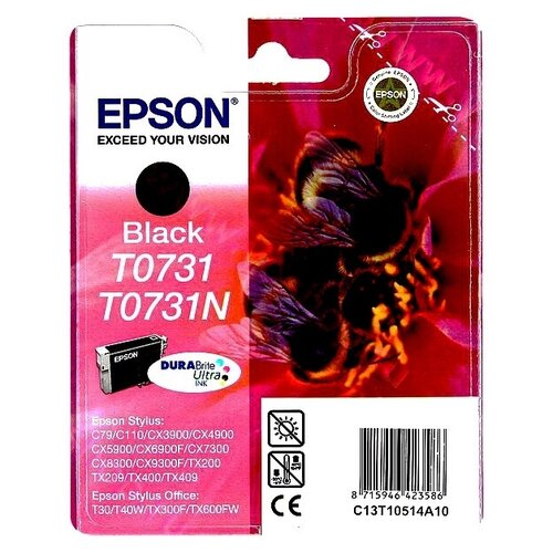 Картридж Epson C13T10514A10, 230 стр, черный