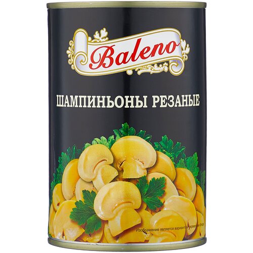 Baleno Шампиньоны резаные, 425мл, ж/б