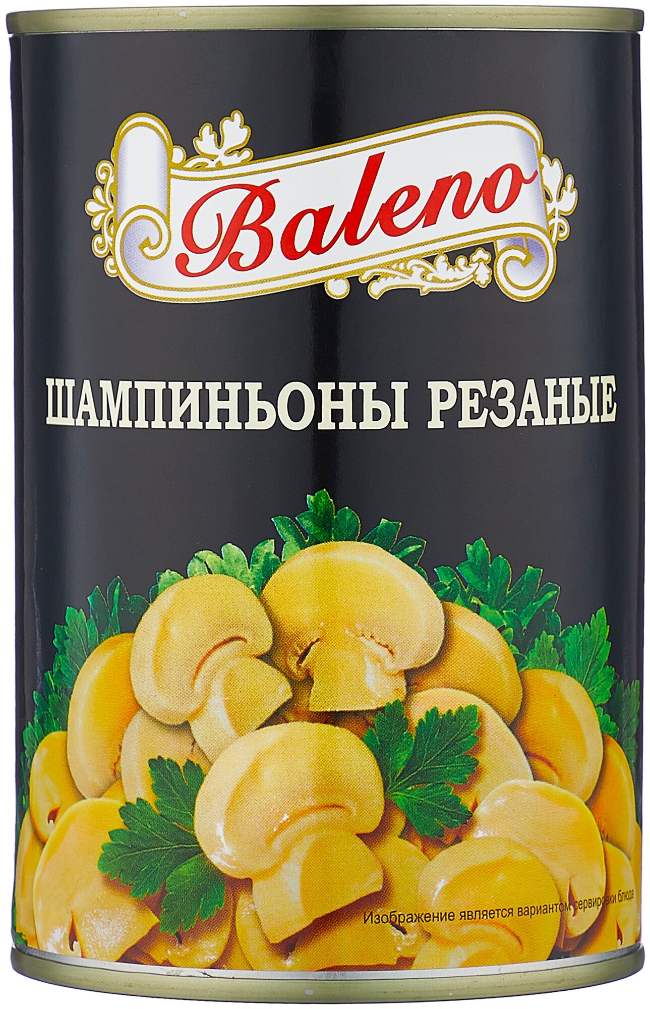 Baleno Шампиньоны резаные, 425мл, ж/б