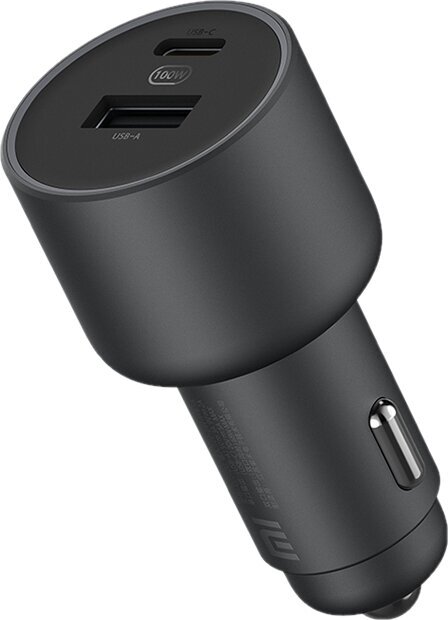 Автомобильное зарядное устройство Xiaomi Mi Quick Charger 100W USB Type-A Type-C (Black)