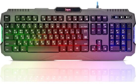 Клавиатура Defender Legion GK-010DL USB, RGB, Black (45010)