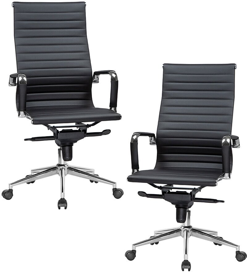 Набор 2 шт. Офисное кресло для руководителей DOBRIN CLARK, LMR-101F, чёрный