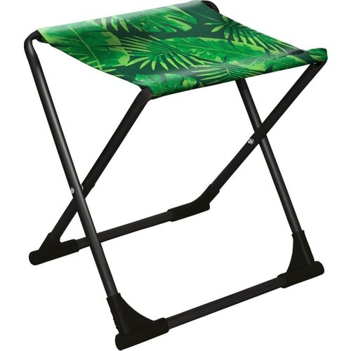 Стул складной без спинки Мебельторг ПС2 Каркас черныйТропические листья на темном 985₽