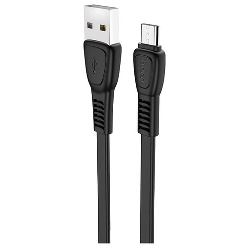 Кабель Hoco X40 Noah USB - Micro-USB, 1 м, 1 шт., черный кабель usb microusb hoco x40 плоский черный