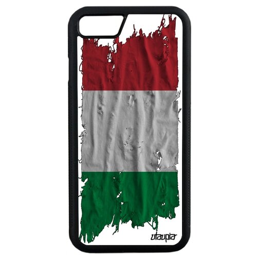 фото Чехол на мобильный apple iphone se 2020, "флаг италии на ткани" страна utaupia