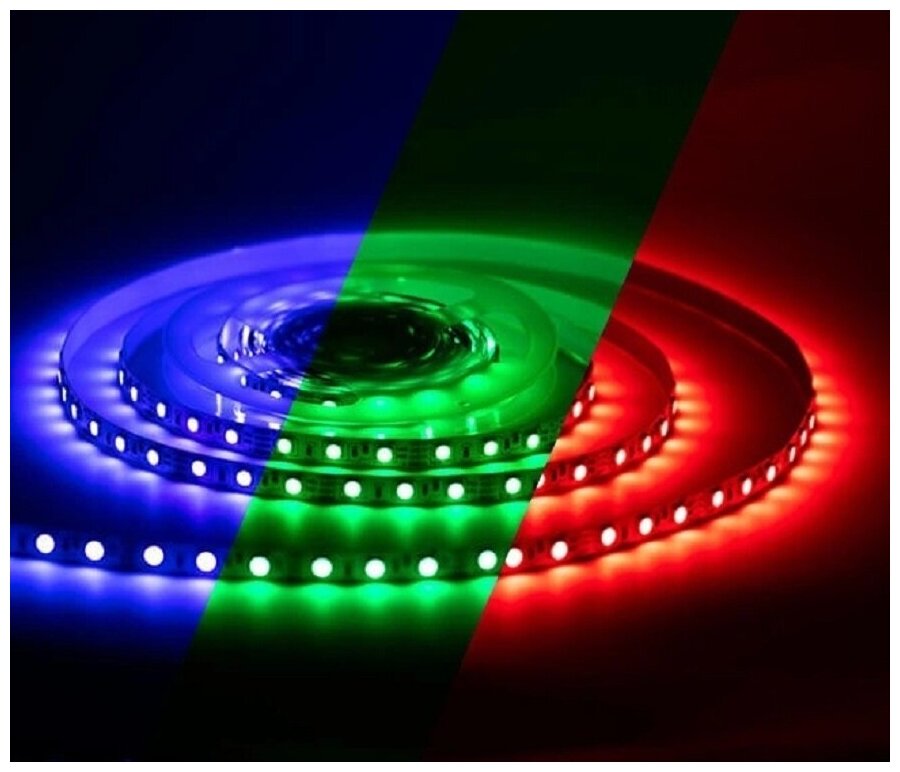 Светодиодная лента RGB 5 м / LED RGB светодиодная лента / Светодиодная лента / Светодиодная лента с пультом / Светодиодная лента LED / Лента RGB - фотография № 16