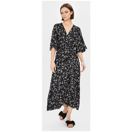 фото Платье baon. размер xl, black printed
