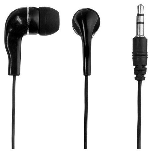 Наушники LuazON W-17 вакуумные чёрные 282₽