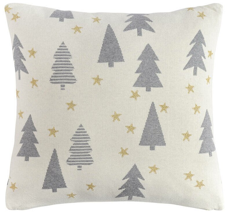 фото Подушка Tkano вязаная с новогодним рисунком Essential 45х45 TK22-CU0007