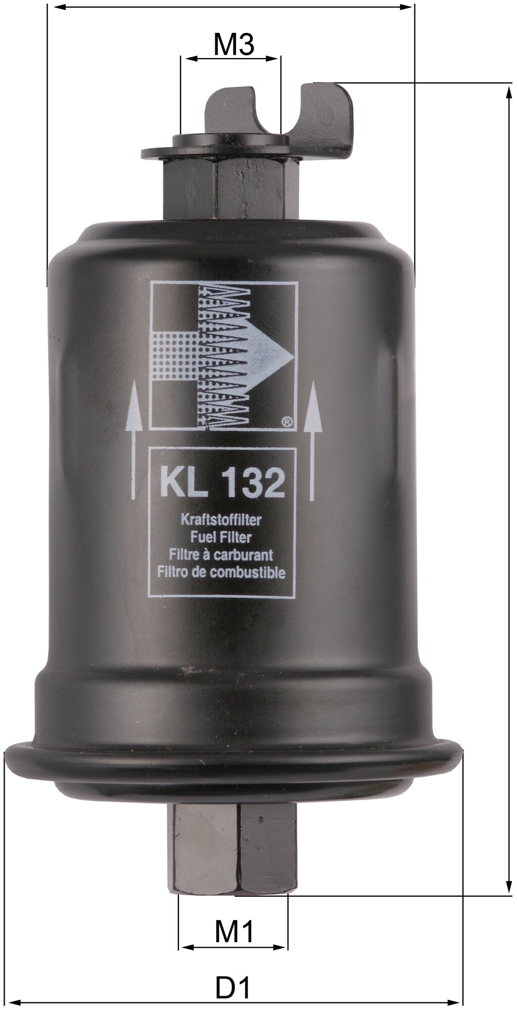 Фильтр топливный MAHLE KL 132