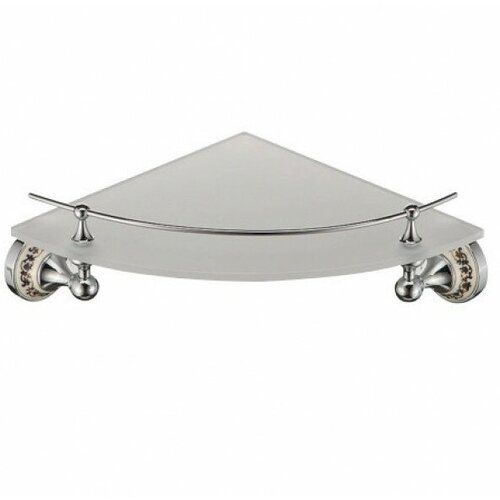 Угловая стеклянная полка с ограничителем Schein Saine chrome 7053048 7150₽