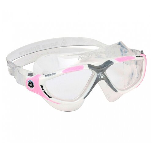 фото Очки-маска для плавания aqua sphere vista lady, white/pink