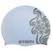 Шапочка для плавания Atemi PSC302, детская, силикон, голубая «кружево»