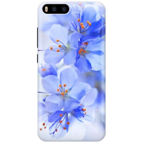 фото Cиликоновый чехол на xiaomi mi 6 / сяоми ми 6 с принтом "лазурные орхидеи" gosso