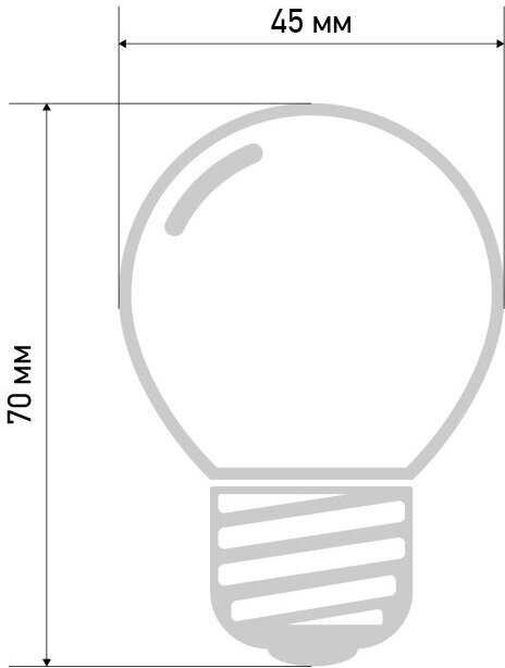 Декоративная светодиодная лампа Neon-Night с цоколем Е27 (теплый белый свет, 1 Вт)