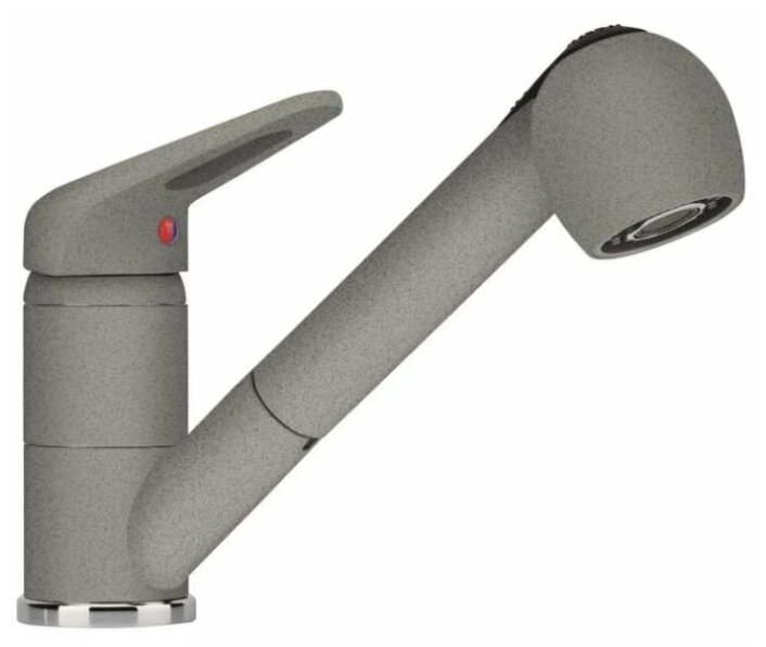Смеситель Franke Novara Plus с выдвижным шлангом, серый
