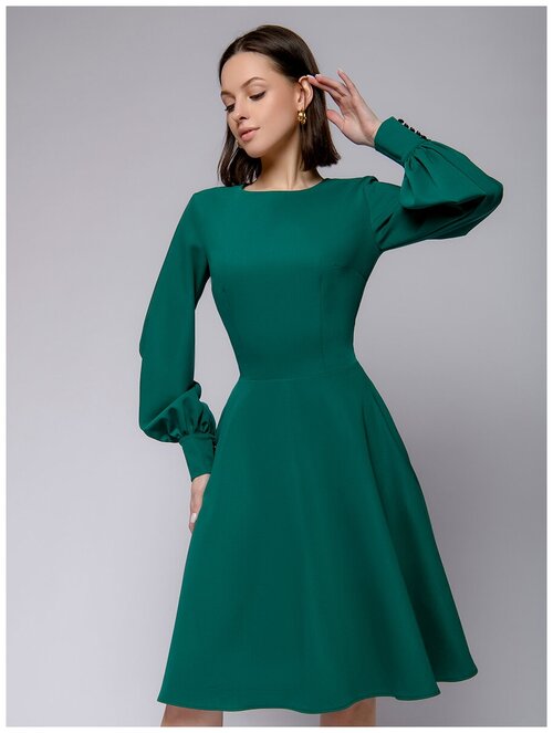 Платье 1001dress, мини, размер 48, зеленый