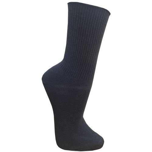 Женские носки Гамма средние, ослабленная резинка, размер 23-25, черный