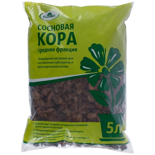 Кора сосновая Florizel 5 л кора сосновая 0 7л 5 25 сады аурики 5 ед товара