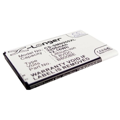 Аккумуляторная батарея Cameron Sino CS-SMN900XL (B800BC) для Samsung Note 3 N9000 3.8V / 3200mAh / 12.16Wh аккумулятор b800be для samsung sm n900 n9000 n9002 n9005 n9006 n9008 nfc