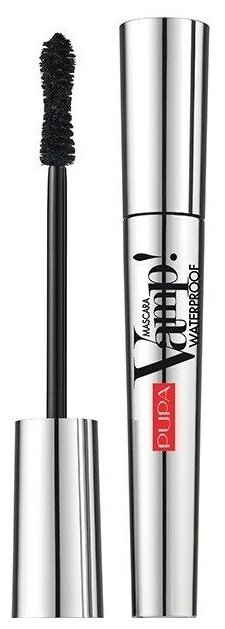 Pupa Тушь для ресниц Vamp! Mascara Waterproof, водостойкая, тон №001, Экстра черный, 9 мл