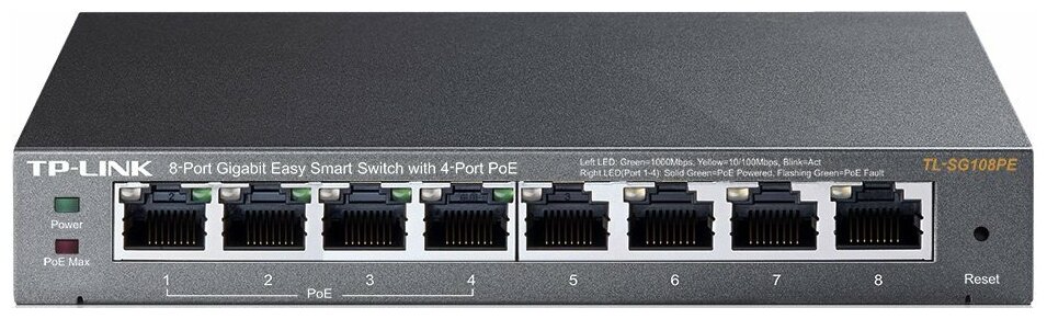 Коммутатор (switch) TP-Link TL-SG108PE
