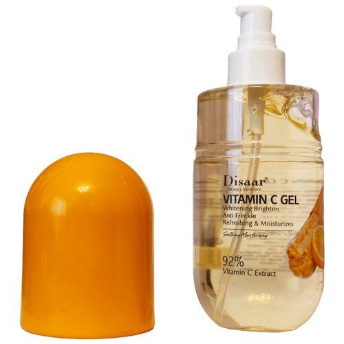 Disaar, Gel Vitamin C 92% Гель для лица и тела освежающий и осветляющий от веснушек и пигментации с Витамином С, 280 мл