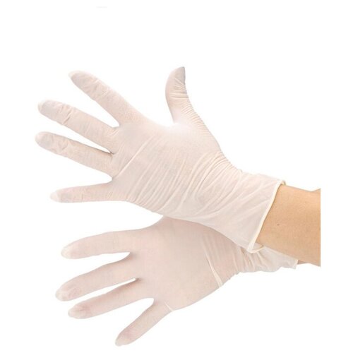 Мед. смотров. перчатки латекс, н/о, с полимерным покрытием, (L), 50 пар/уп