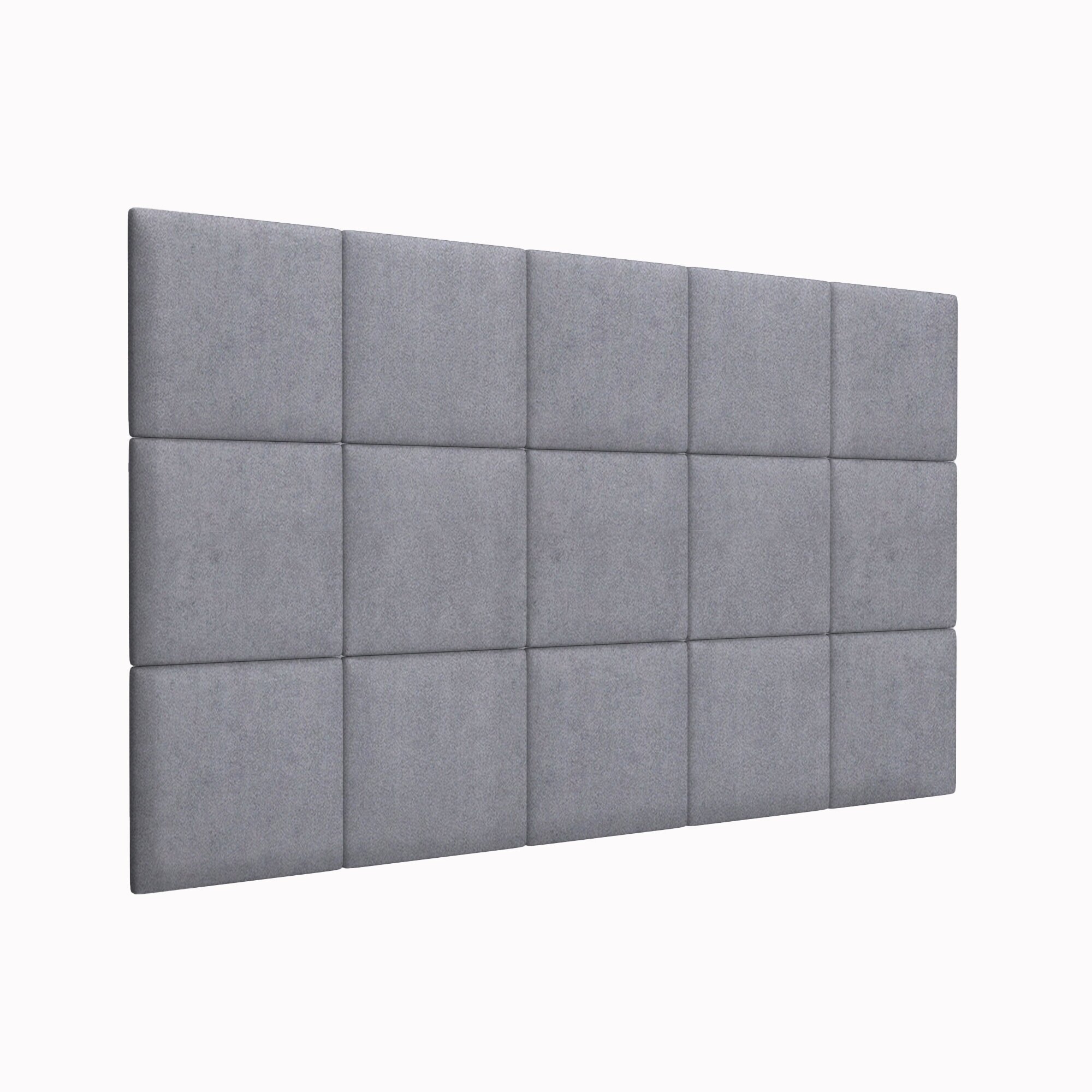 Мягкие обои Alcantara Gray 30х30 см 4 шт.