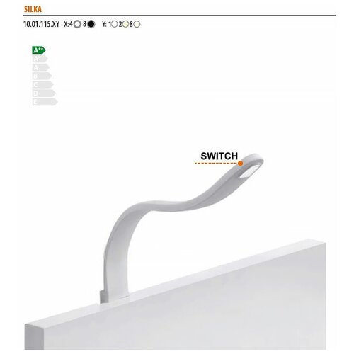 Светильник LED SILKA , белый, 386*35, 12V, 1,2 W, 80 lm, IP20