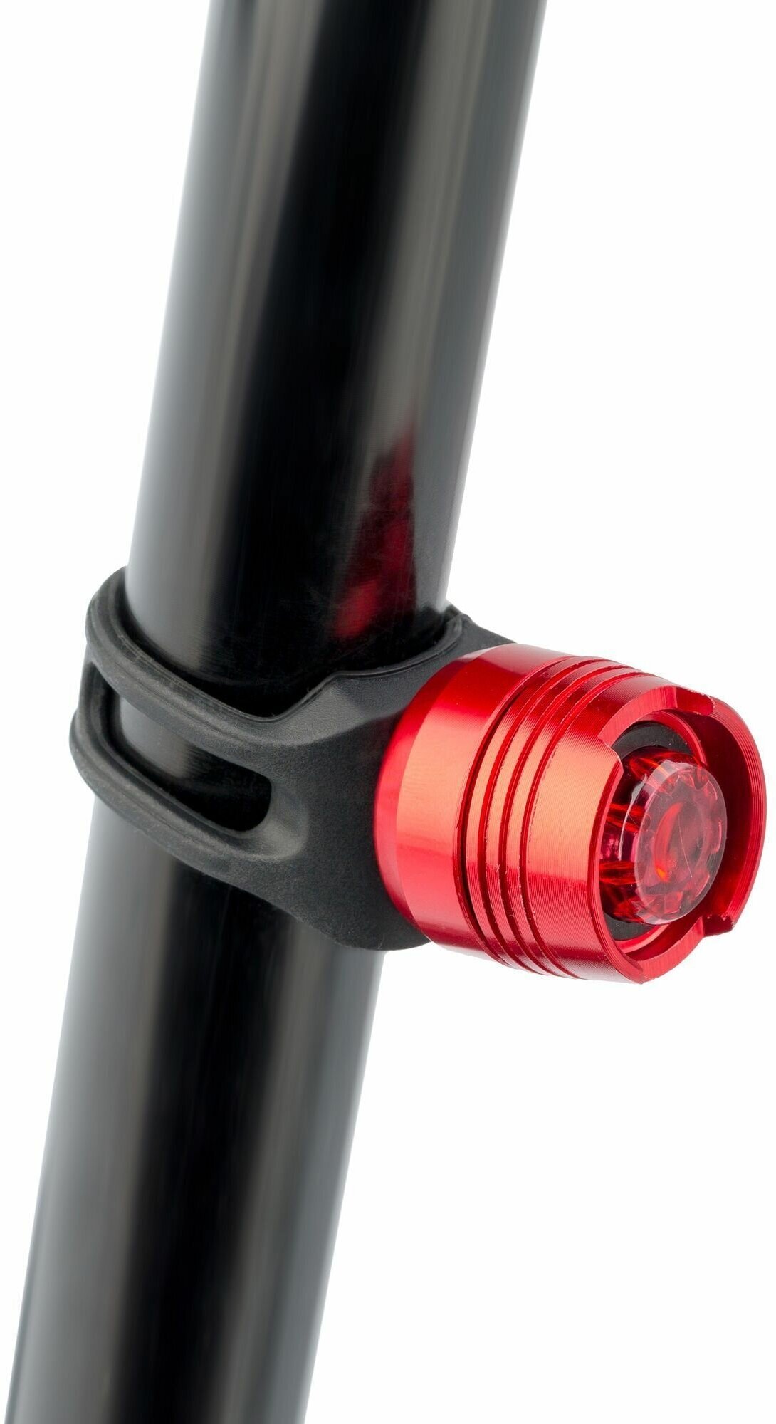 Габарит велосипеда 1 светодиод, алюминиевый корпус красный, светодиод красный