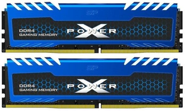 Оперативная память для компьютера 16Gb (2x8Gb) PC4-28800 3600MHz DDR4 DIMM CL18 Silicon Power XPOWER Turbine (SP016GXLZU360BDA)