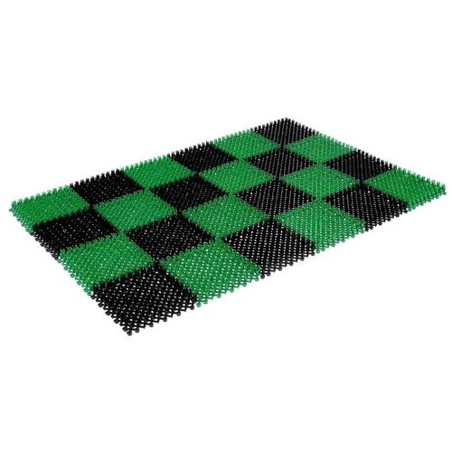 Bl? b? r Коврик придверный пластмассовый «Gräs», 56×84 см, цвет черно-зеленый