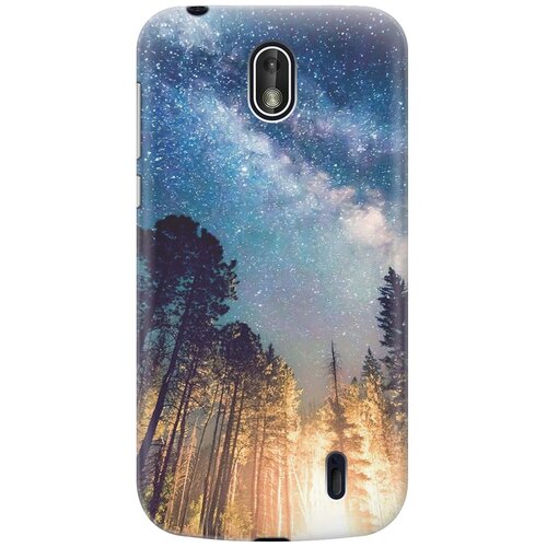 фото Cиликоновый чехол на nokia 1 / нокиа 1 с принтом "млечный путь" gosso