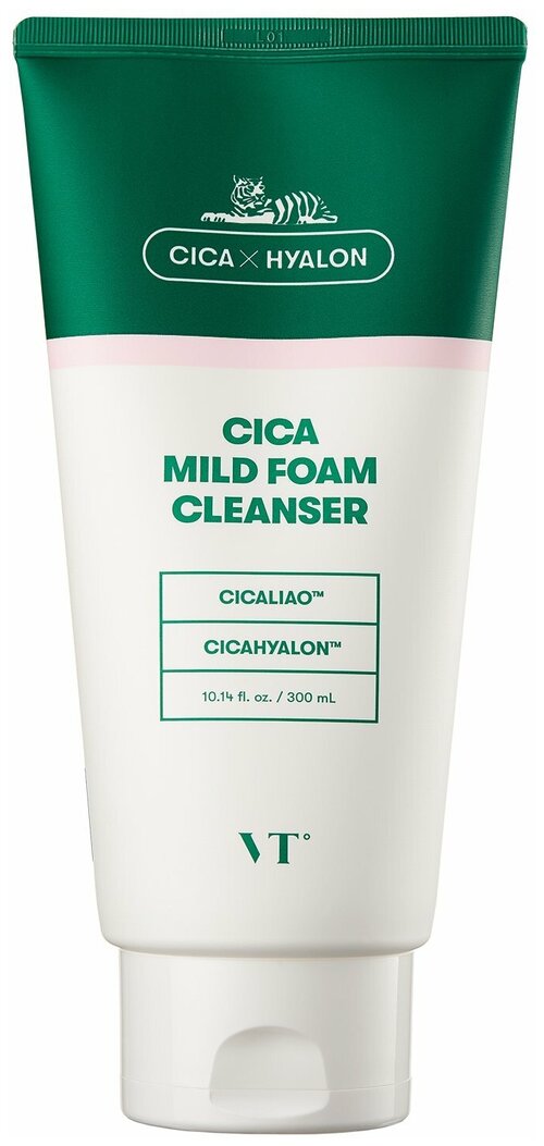 VT пенка очищающая для лица Cica Mild Foam Cleanser, 300 мл