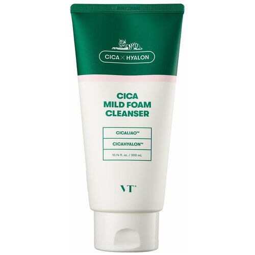 VT пенка очищающая для лица Cica Mild Foam Cleanser, 300 мл