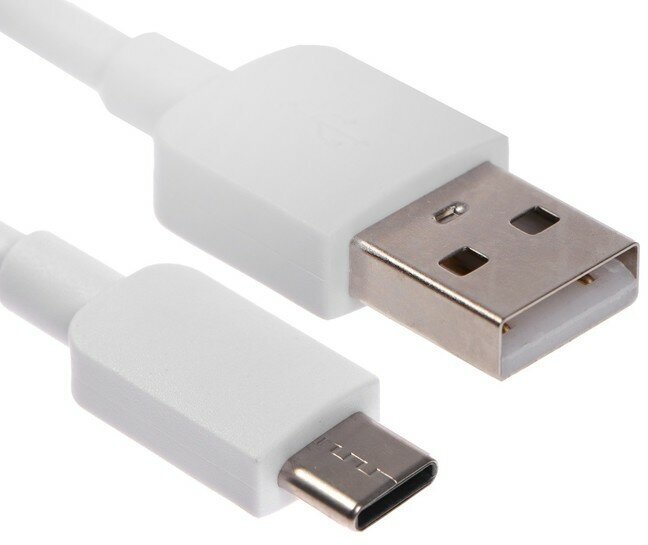 Кабель Defender USB08-01C, Type-C - USB, 1 А, 1 м, белый