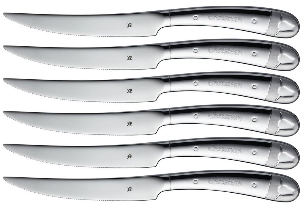 WMF Набор ножей для стейка Geschenkidee 1289616046 6 предметов серебристый 6