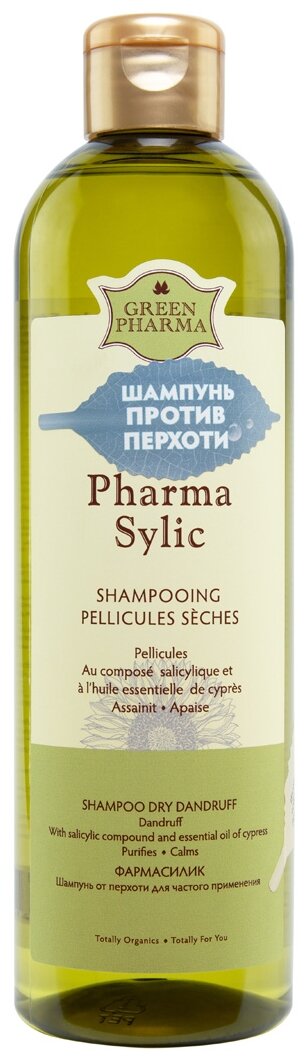 GreenPharma шампунь Pharma Sylic от перхоти для частого применения, 500 мл