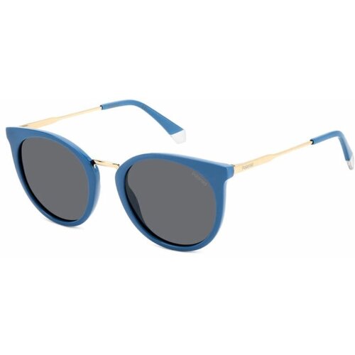 Солнцезащитные очки Polaroid, синий, серый polaroid pld 6186 s mvu c3