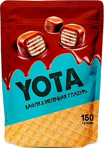 Yota, драже вафля с молочно-шоколадной глазури, 150 грамм