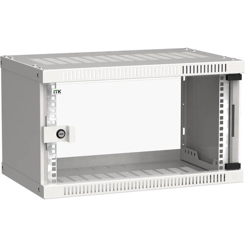 ITK Шкаф LINEA WE 6U 550x350мм дверь стекло серый rs19 6u рэк стойка складная 6u alctron