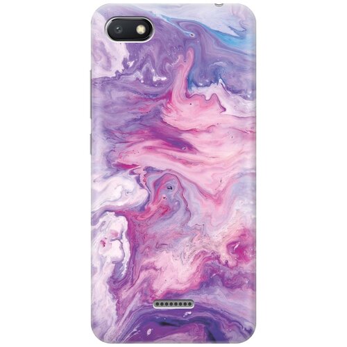 фото Gosso ультратонкий силиконовый чехол-накладка для xiaomi redmi 6a с принтом "purple marble"