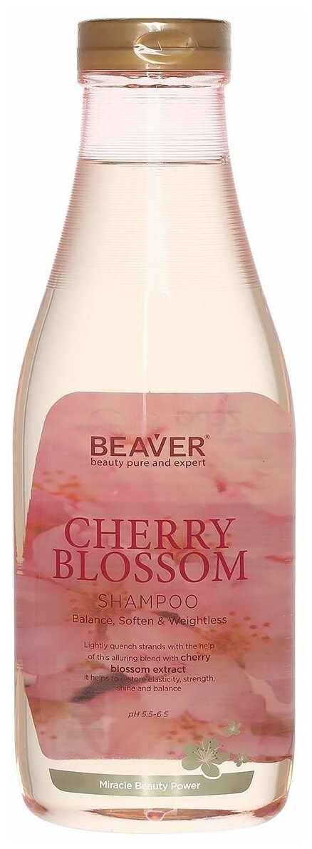 BEAVER шампунь Cherry Blossom с экстрактом вишни, 730 мл