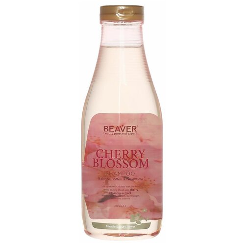 BEAVER шампунь Cherry Blossom с экстрактом вишни, 730 мл профессиональная косметика для волос beaver кондиционер с экстрактом цветка вишни